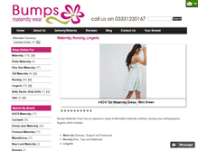 Tablet Screenshot of bumpsmaternity.com